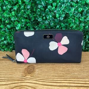 Dawn Dusk Buds Large Continental Wallet Nylon Womens